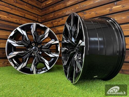 Ratlankis R20x8.5  5X112  ET  28  66.6  A5915  (YF5716)  Black Polished (MB)  For BMW  (Z7+M)  (HYBRID FORGED New 5 Series VIII / i5 (G60/G61/G68) Rear+Front)