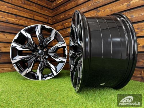Ratlankis R20x8.5  5X112  ET  28  66.6  A5915  (YF5716)  Black Polished (MB)  For BMW  (Z7+M)  (HYBRID FORGED New 5 Series VIII / i5 (G60/G61/G68) Rear+Front)