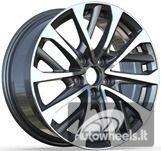Ratlankis R17x7.5  5X114.3  ET  40  60.1  H3320F  Black Polished (MB)  For LEX  (M)  (HYBRID FORGED)