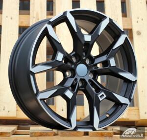 Ratlankis R19x8  5X112  ET  27  66.6  H3456F  Black Polished Half Matt (MBHM)  For BMW  (M)  (HYBRID FORGED Front+Rear)