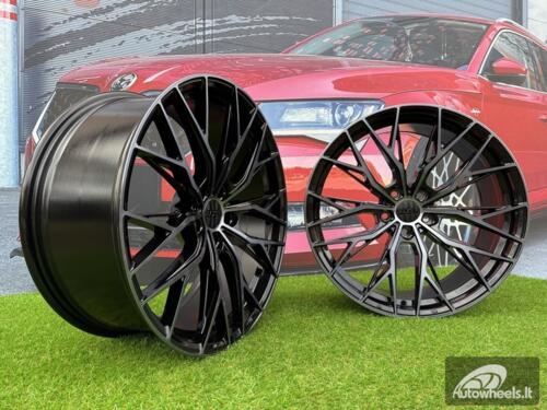 Ratlankis R18x8  5X112  ET  40  66.5  HX042  (IN0387)  Black+Tinted Face (BLTF)  For HAXER  (P2)