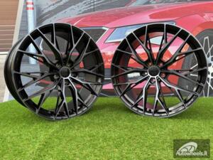 Ratlankis R18x8  5X112  ET  40  66.5  HX042  (IN0387)  Black+Tinted Face (BLTF)  For HAXER  (P2)