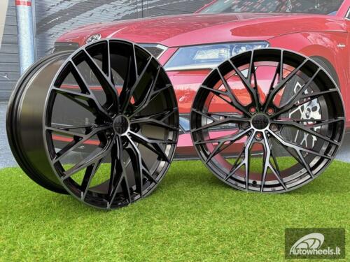 Ratlankis R18x8  5X112  ET  40  66.5  HX042  (IN0387)  Black+Tinted Face (BLTF)  For HAXER  (Z7)