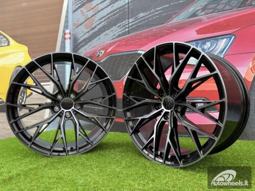 Ratlankis R18x8  5X112  ET  40  66.5  HX042  (IN0387)  Black+Tinted Face (BLTF)  For HAXER  (Z7)