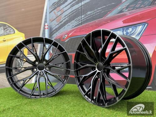 Ratlankis R18x8  5X112  ET  40  66.5  HX042  (IN0387)  Black+Tinted Face (BLTF)  For HAXER  (Z7)