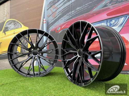 Ratlankis R18x8  5X112  ET  40  66.5  HX042  (IN0387)  Black+Tinted Face (BLTF)  For HAXER  (Z7)