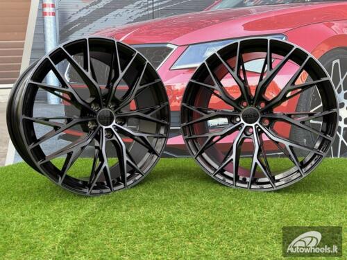 Ratlankis R18x8  5X112  ET  35  66.5  HX042  (IN0387)  Black+Tinted Face (BLTF)  For HAXER  (Z7)
