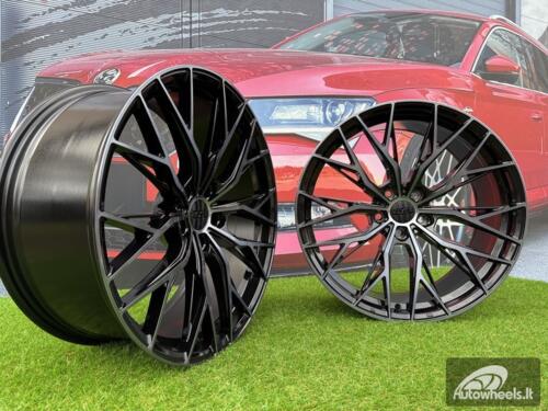 Ratlankis R18x8  5X112  ET  35  66.5  HX042  (IN0387)  Black+Tinted Face (BLTF)  For HAXER  (Z7)