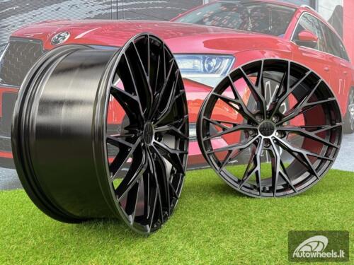 Ratlankis R18x8  5X112  ET  35  66.5  HX042  (IN0387)  Black+Tinted Face (BLTF)  For HAXER  (Z7)