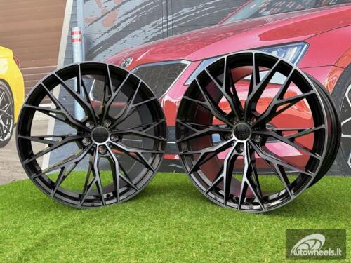 Ratlankis R18x8  5X112  ET  35  66.5  HX042  (IN0387)  Black+Tinted Face (BLTF)  For HAXER  (Z7)