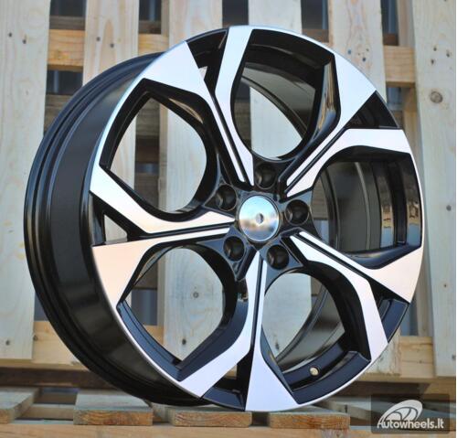 Ratlankis R18x7.5  5X112  ET  40  57.1  Y1303  Black Polished (MB)  For SKODA  (M)  (HYBRID FORGED)