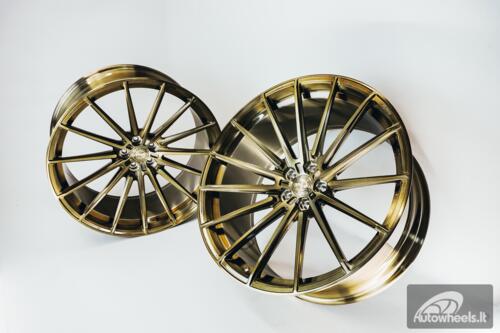 Ratlankis Forged Hart HR-FR12 R23X11J 5X112 ET10 66.45 Gold Brushed