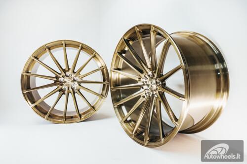 Ratlankis Forged Hart HR-FR12 R23X11J 5X112 ET10 66.45 Gold Brushed