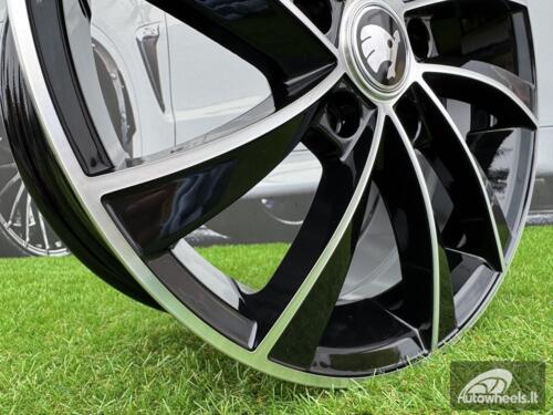 Ratlankis R16x6.5  5X112  ET  46  57.1  SK523  (BK5290)  Black Polished (MB)  For SKODA  (R)SK523_000000007806