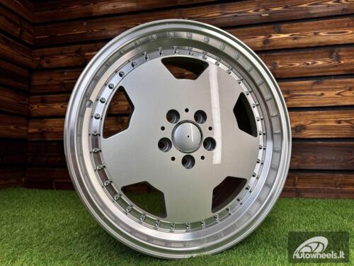 Ratlankis Mercedes AMG Aero 3 style Monoblock Performa25 R18X8J 5X112 ET35 66.6 Silver with mirror lip 
