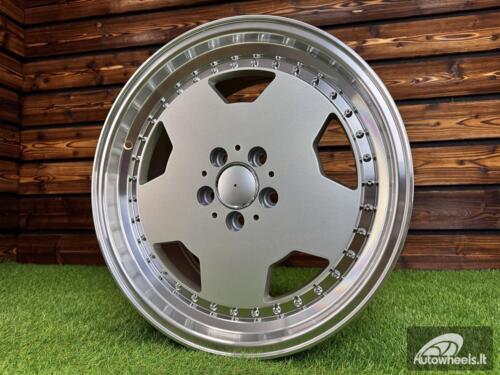Ratlankis Mercedes AMG Aero 3 style Monoblock Performa25 R18X8J 5X112 ET35 66.6 Silver with mirror lip 