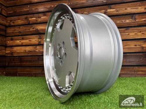 Ratlankis Mercedes AMG Aero 3 style Monoblock Performa25 R18X8J 5X112 ET35 66.6 Silver with mirror lip 