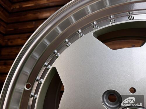 Ratlankis Mercedes AMG Aero 3 style Monoblock Performa25 R18X8J 5X112 ET35 66.6 Silver with mirror lip 