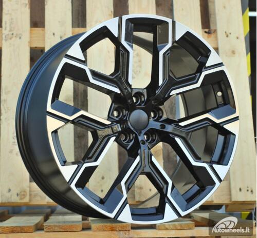 Ratlankis R20x9  5X112  ET  24  66.6  3S1318  Black Polished (MB)  For BMW  (M)  (NEW X3 IV (G45/G48) HYBRID FORGED Rear+Front)
