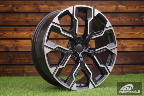 Ratlankis R20x9  5X112  ET  24  66.6  3S1318  Black Polished (MB)  For BMW  (M)  (NEW X3 IV (G45/G48) HYBRID FORGED Rear+Front)