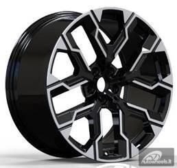Ratlankis R20x10.5  5X112  ET  44  66.6  3S1318  Black Polished (MB)  For BMW  (M)  (NEW X3 IV (G45/G48) HYBRID FORGED Rear+Front)