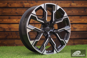 Ratlankis R20x10.5  5X112  ET  44  66.6  3S1318  Black Polished (MB)  For BMW  (M)  (NEW X3 IV (G45/G48) HYBRID FORGED Rear+Front)