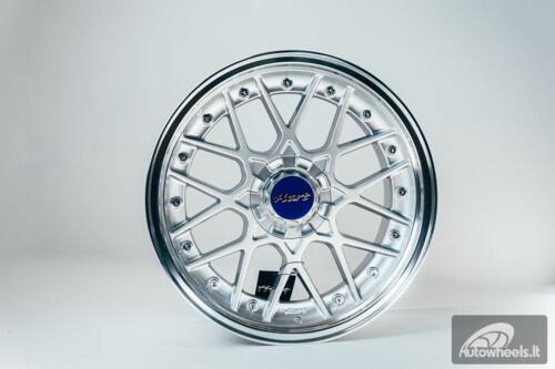 HART HR83 R19X9J 5X114.3/5X120 ET20 CB:74.1 Silver and Diamond cut lip with Silver rivets