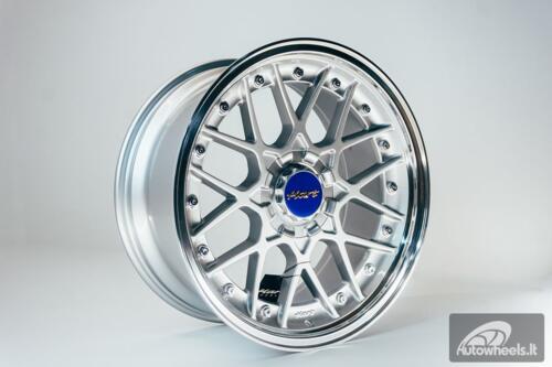 HART HR83 R19X9J 5X114.3/5X120 ET20 CB:74.1 Silver and Diamond cut lip with Silver rivets