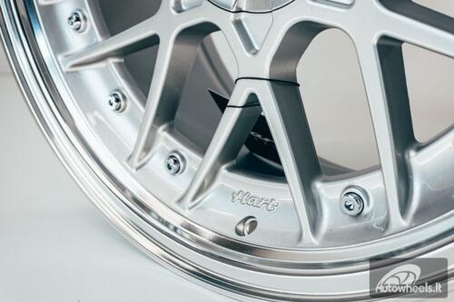 HART HR83 R19X9J 5X114.3/5X120 ET20 CB:74.1 Silver and Diamond cut lip with Silver rivets