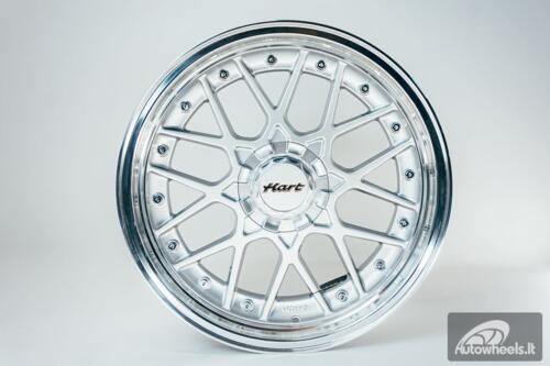 HART HR83 R19X10J 5X114.3/5X120 ET15 CB:74.1 Silver and Diamond cut lip with Silver rivets