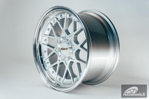 HART HR83 R19X10J 5X114.3/5X120 ET15 CB:74.1 Silver and Diamond cut lip with Silver rivets