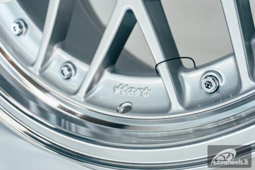 HART HR83 R19X10J 5X114.3/5X120 ET15 CB:74.1 Silver and Diamond cut lip with Silver rivets