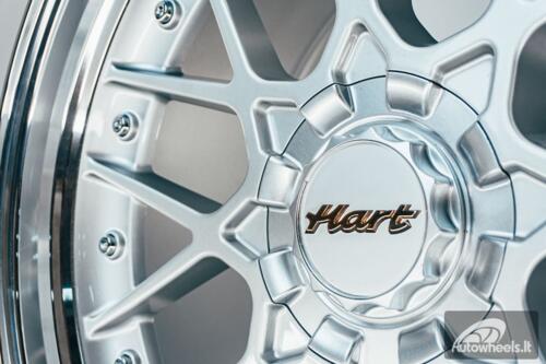 HART HR83 R19X10J 5X114.3/5X120 ET15 CB:74.1 Silver and Diamond cut lip with Silver rivets