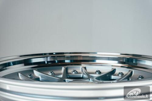 HART HR83 R19X10J 5X114.3/5X120 ET15 CB:74.1 Silver and Diamond cut lip with Silver rivets