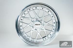 HART HR83 R19X10J 5X114.3/5X120 ET15 CB:74.1 Silver and Diamond cut lip with Silver rivets