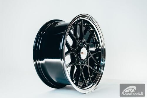 HART HR83 R19X9J 5X114.3/5X120 ET20 CB:74.1 Dark Hyper black and Diamond cut lip with Silver rivets