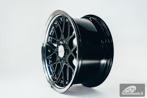 HART HR83 R19X9J 5X114.3/5X120 ET20 CB:74.1 Dark Hyper black and Diamond cut lip with Silver rivets