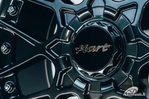 HART HR83 R19X10J 5X114.3/5X120 ET15 CB:74.1 Dark Hyper black and Diamond cut with Silver rivets