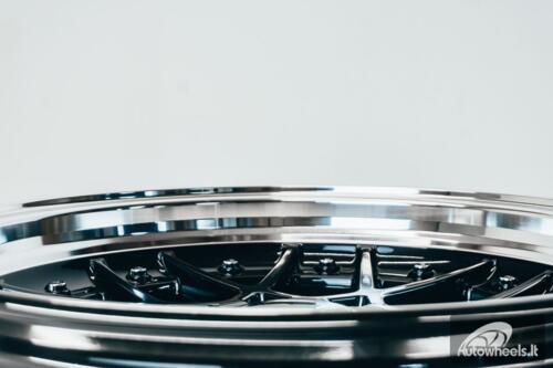 HART HR83 R19X10J 5X114.3/5X120 ET15 CB:74.1 Dark Hyper black and Diamond cut with Silver rivets