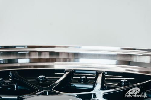 HART HR83 R19X10J 5X114.3/5X120 ET15 CB:74.1 Dark Hyper black and Diamond cut with Silver rivets