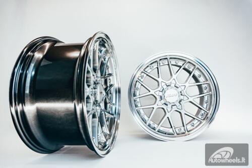 HART HR83 R19X9J 5X100/5X108 ET30 CB:73.1 Hyper black and Diamond cut lip with Silver rivets