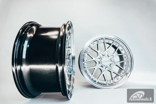HART HR83 R19X9J 5X100/5X108 ET30 CB:73.1 Hyper black and Diamond cut lip with Silver rivets