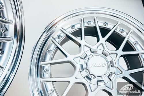 HART HR83 R19X9J 5X100/5X108 ET30 CB:73.1 Hyper black and Diamond cut lip with Silver rivets