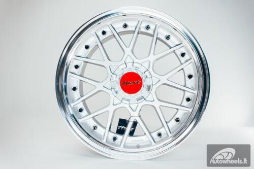 HART HR83 R19X9J 5X114.3/5X120 ET20 CB:74.1 Silver and Diamond cut lip with Black rivets