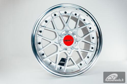 HART HR83 R19X9J 5X114.3/5X120 ET20 CB:74.1 Silver and Diamond cut lip with Black rivets