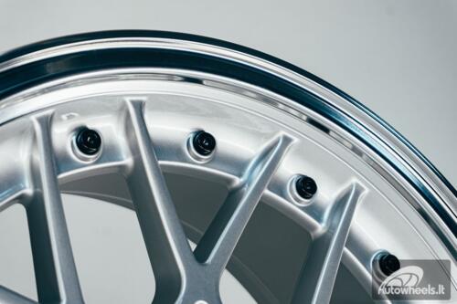 HART HR83 R19X9J 5X114.3/5X120 ET20 CB:74.1 Silver and Diamond cut lip with Black rivets