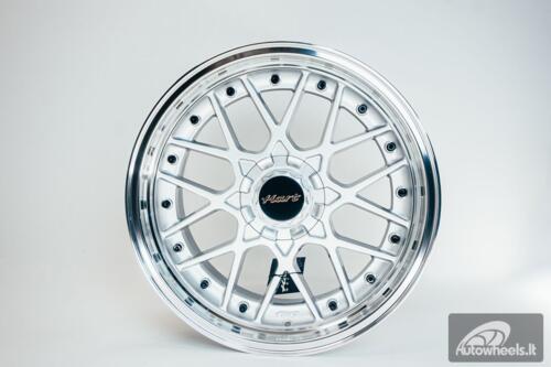 HART HR83 R19X10J 5X114.3/5X120 ET15 CB:74.1 Silver and Diamond cut lip with Black rivets