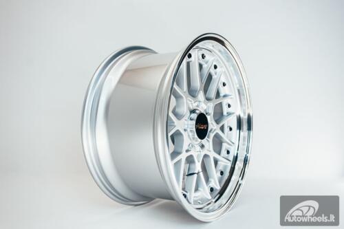 HART HR83 R19X10J 5X114.3/5X120 ET15 CB:74.1 Silver and Diamond cut lip with Black rivets