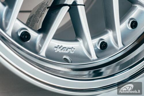 HART HR83 R19X10J 5X114.3/5X120 ET15 CB:74.1 Silver and Diamond cut lip with Black rivets