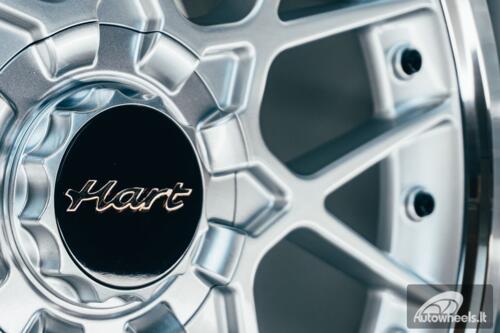 HART HR83 R19X10J 5X114.3/5X120 ET15 CB:74.1 Silver and Diamond cut lip with Black rivets